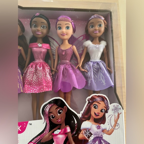 NIB Zuru Sparkle Girlz Princess Party Pack - set of 7 dolls - Picture 3 of 6